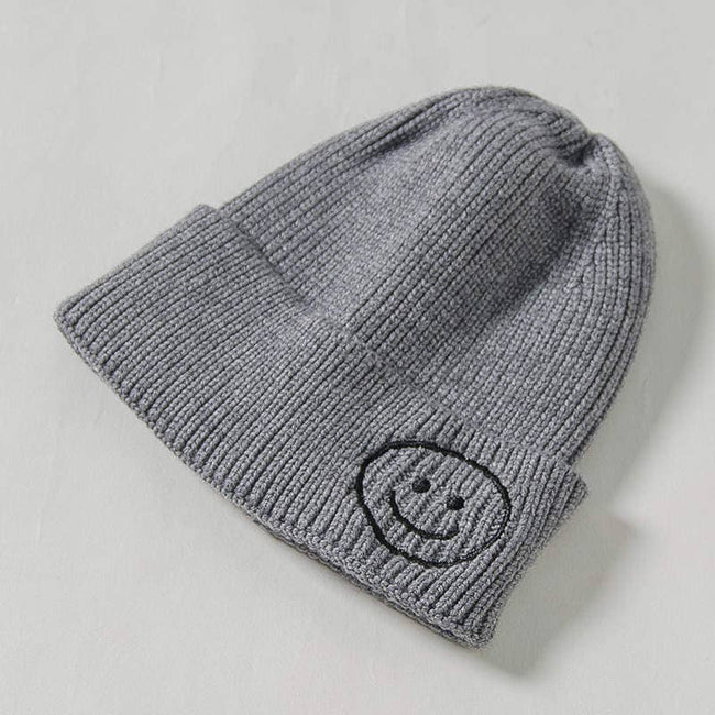 Unisex Baby Beanie Knitted Hat Gray