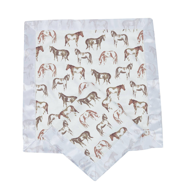 Wild Horse Bamboo Muslin Security Baby Blankie