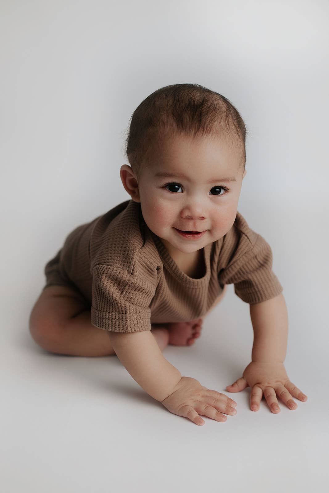 Cocoa Sands Neutral Summer Waffle Toddler Top & Bottom Set