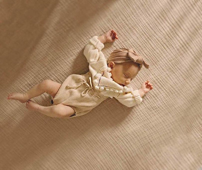 Cream Heart Romper Set