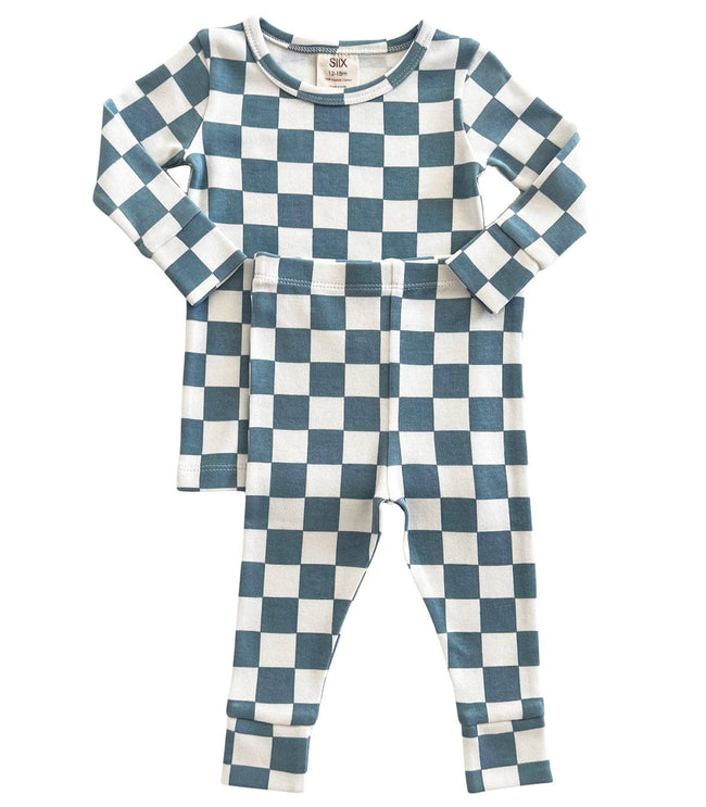 Blueberry Muffin Checkerboard Organic 2-Piece Set