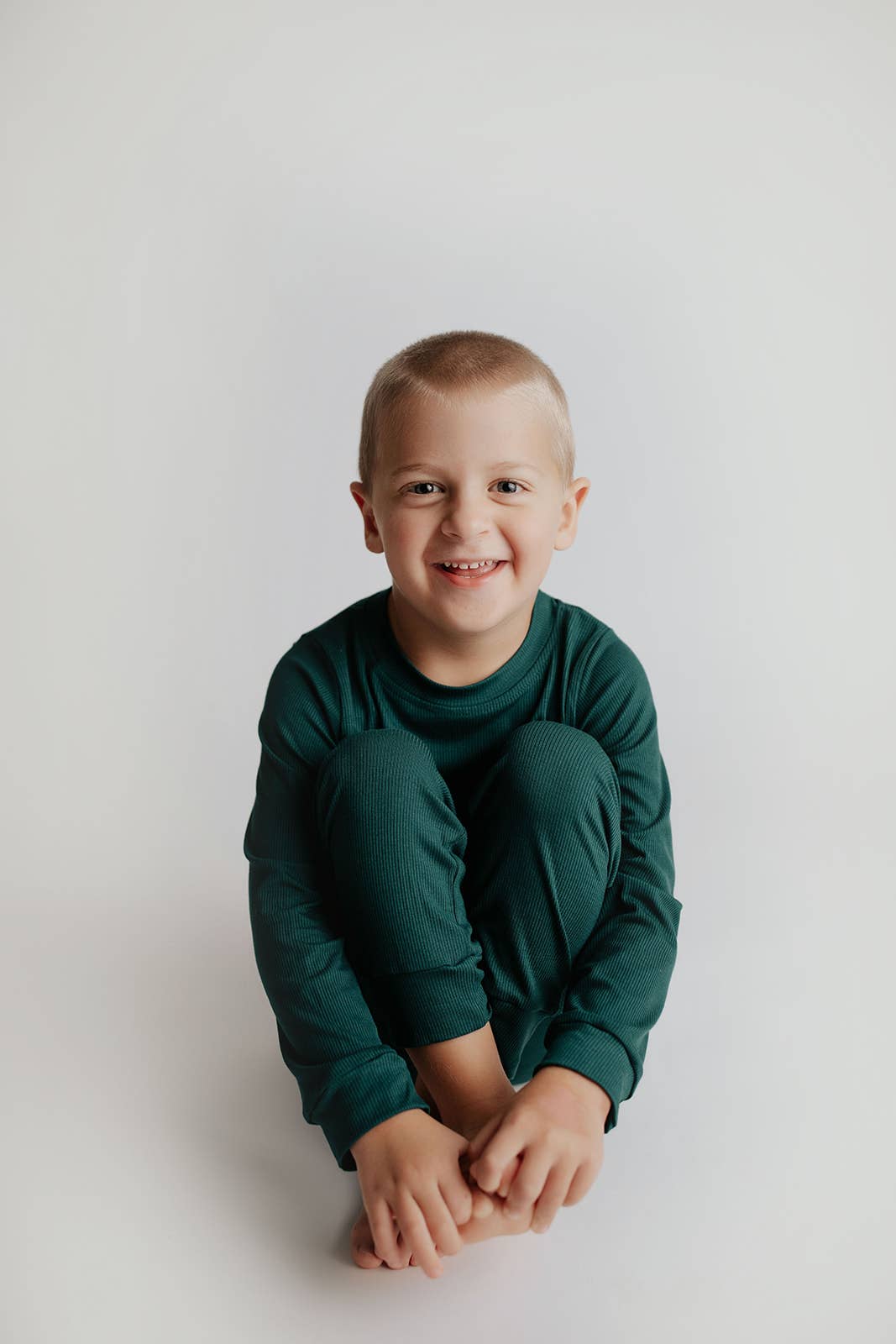 Ribbed Forest Green Jammies Kids Pjs & Lougewear