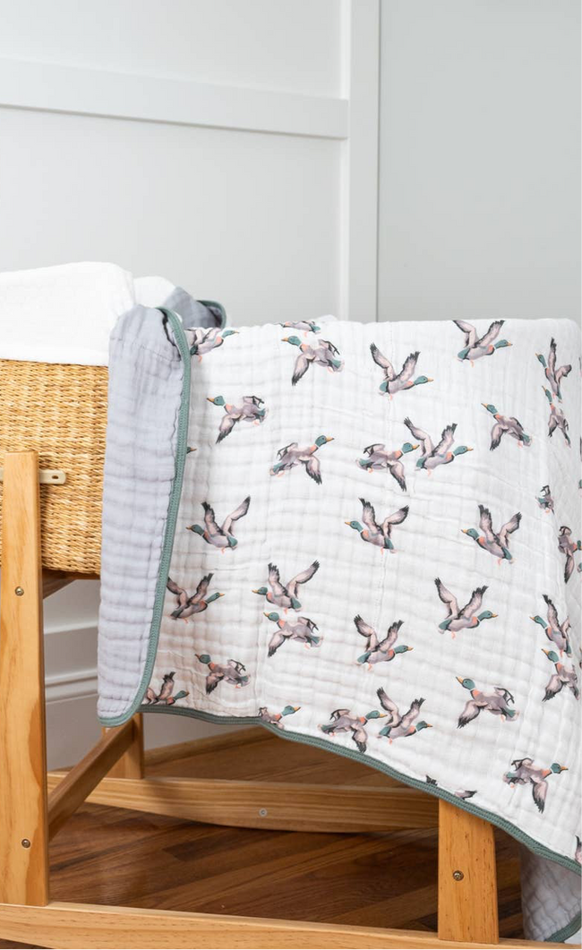 Quackin'up Baby Toddler Muslin Quilt