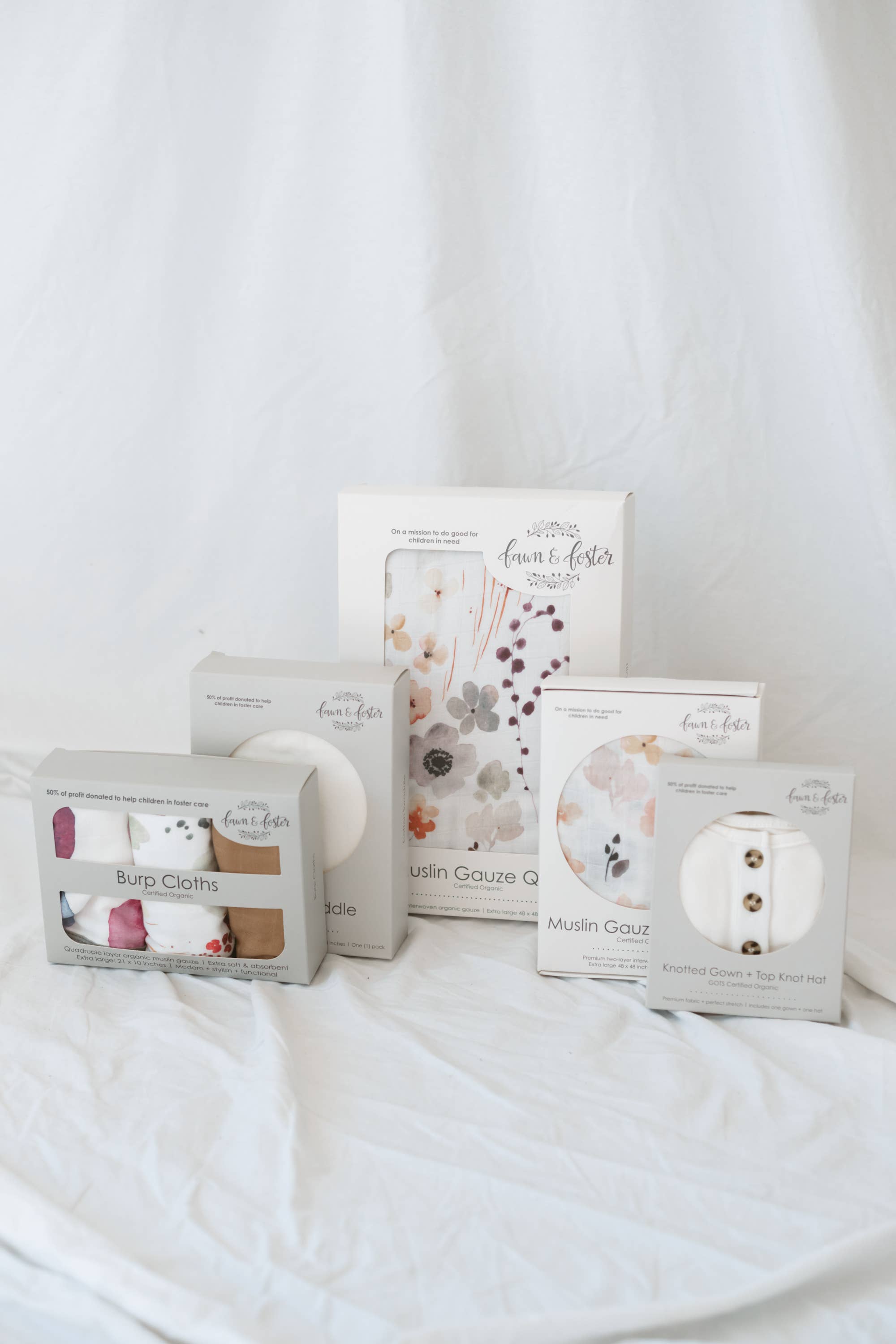 Organic Premium Oversized Absorbent Burp Cloths Haven