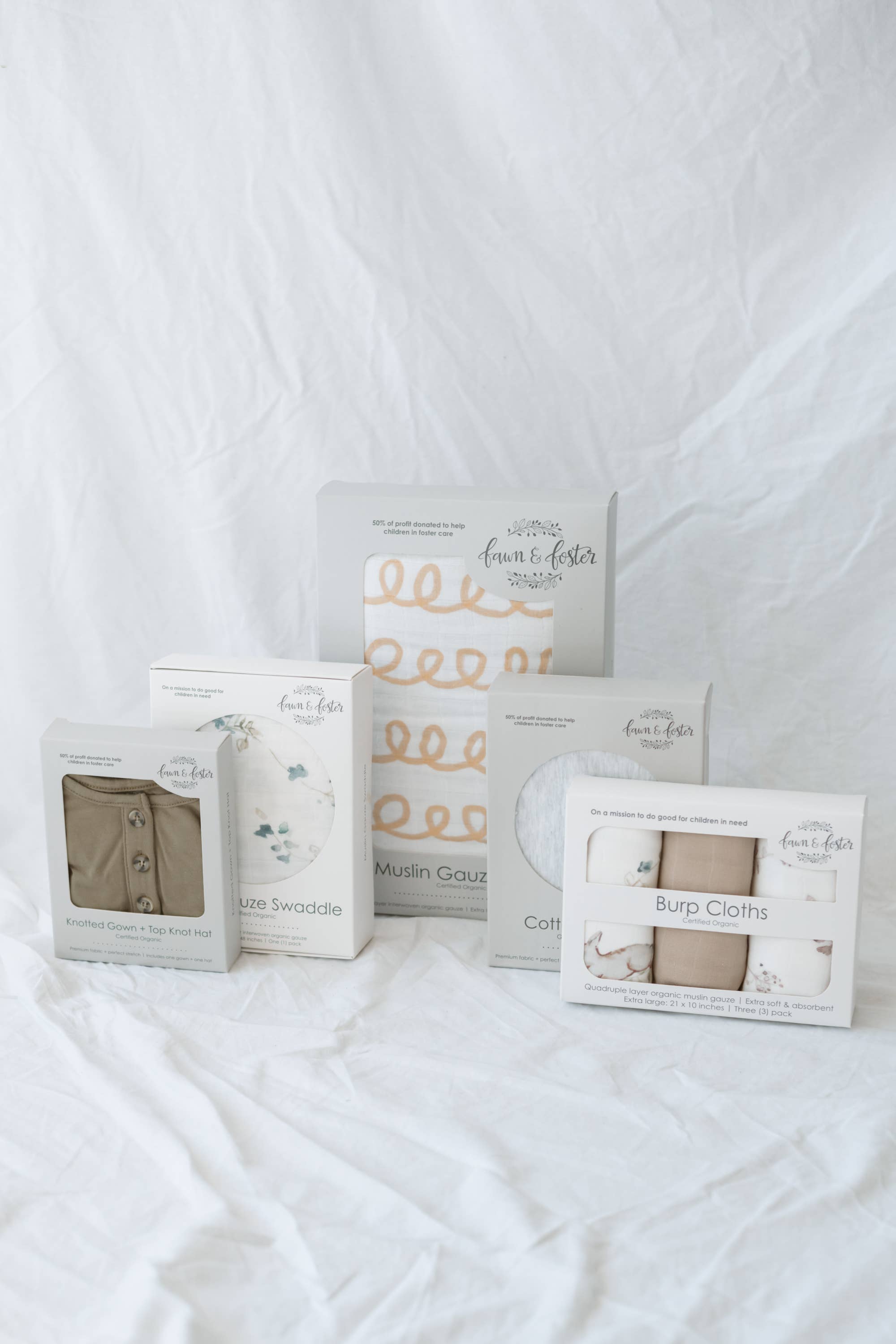 Organic Premium Oversized Absorbent Burp Cloths Haven