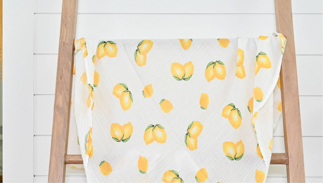 When Life Hands You Lemons Baby Muslin Swaddle Blanket