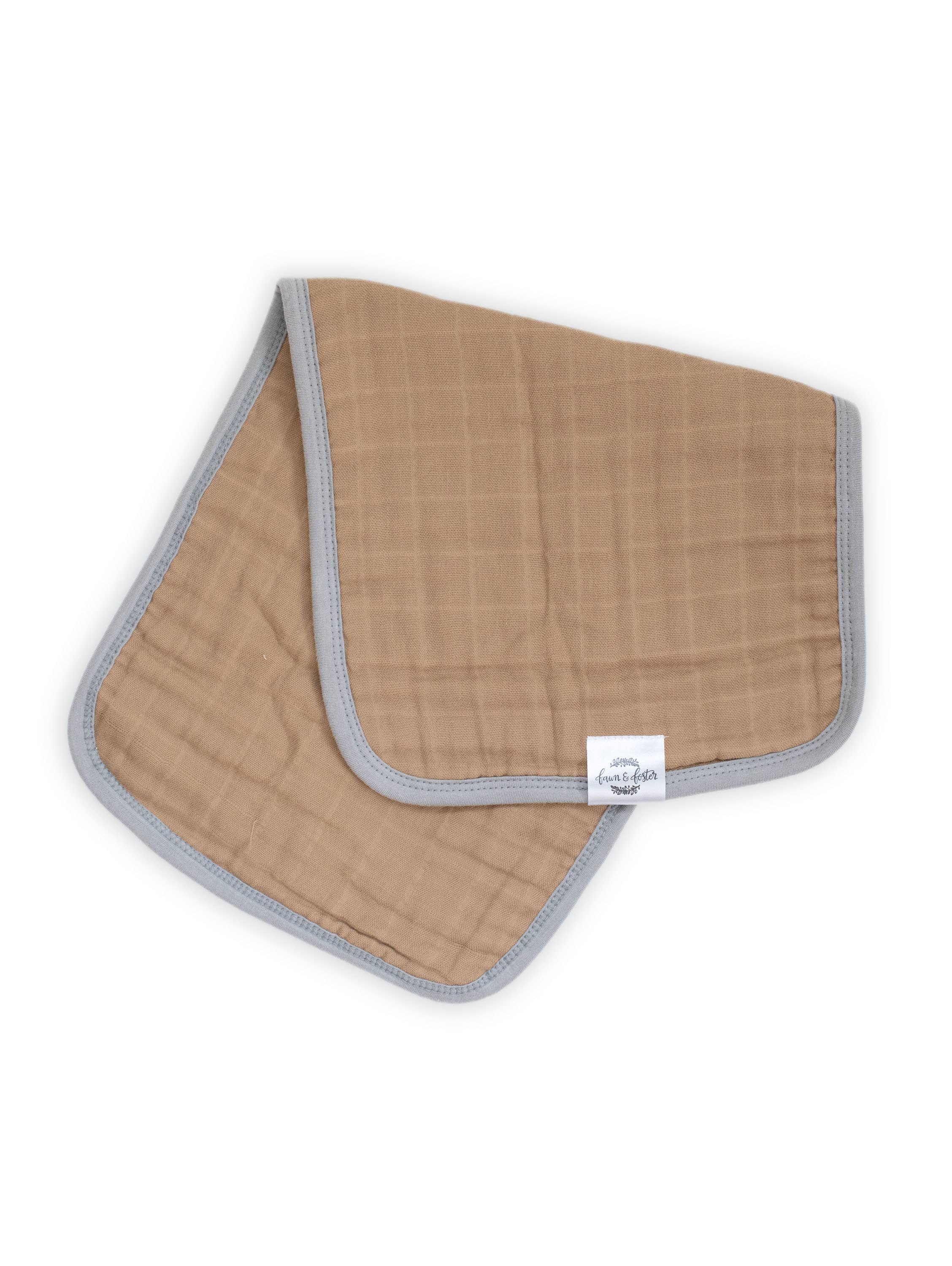 Organic Premium Oversize Absorbent Burp Cloths Violet Floral