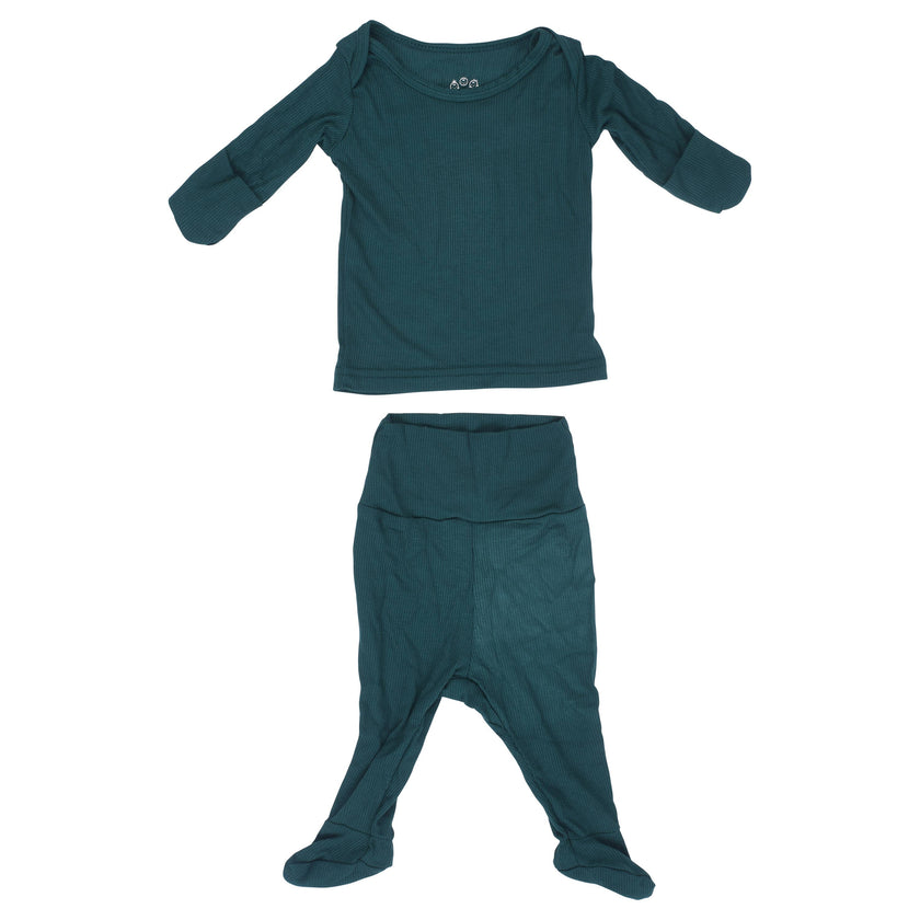 Ribbed Forest Green Jammies Kids Pjs & Lougewear
