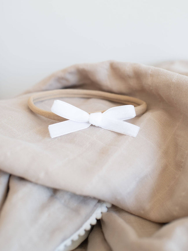 Nylon Headbands with Velvet Bows