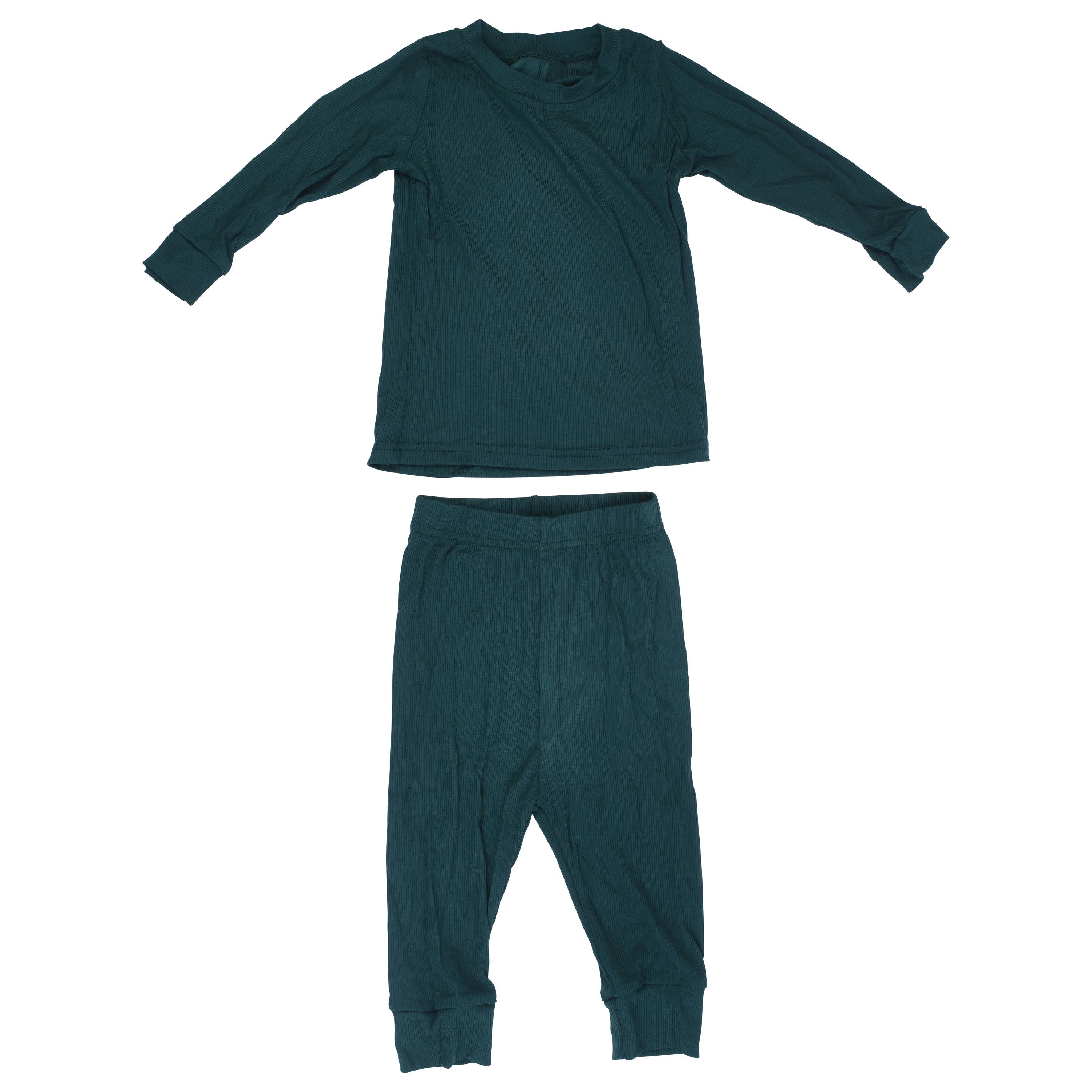 Ribbed Forest Green Jammies Kids Pjs & Lougewear