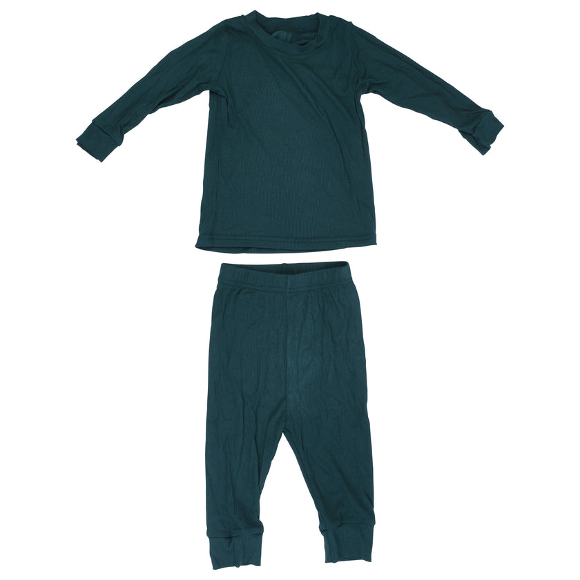 Ribbed Forest Green Jammies Kids Pjs & Lougewear