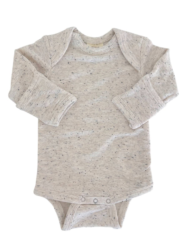 Dove Speckle Long Sleeve Bodysuit