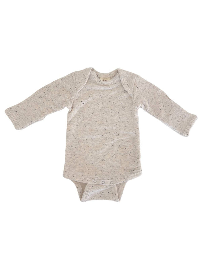 Dove Speckle Long Sleeve Bodysuit