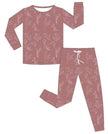 Mauve Flower Bamboo Two Piece