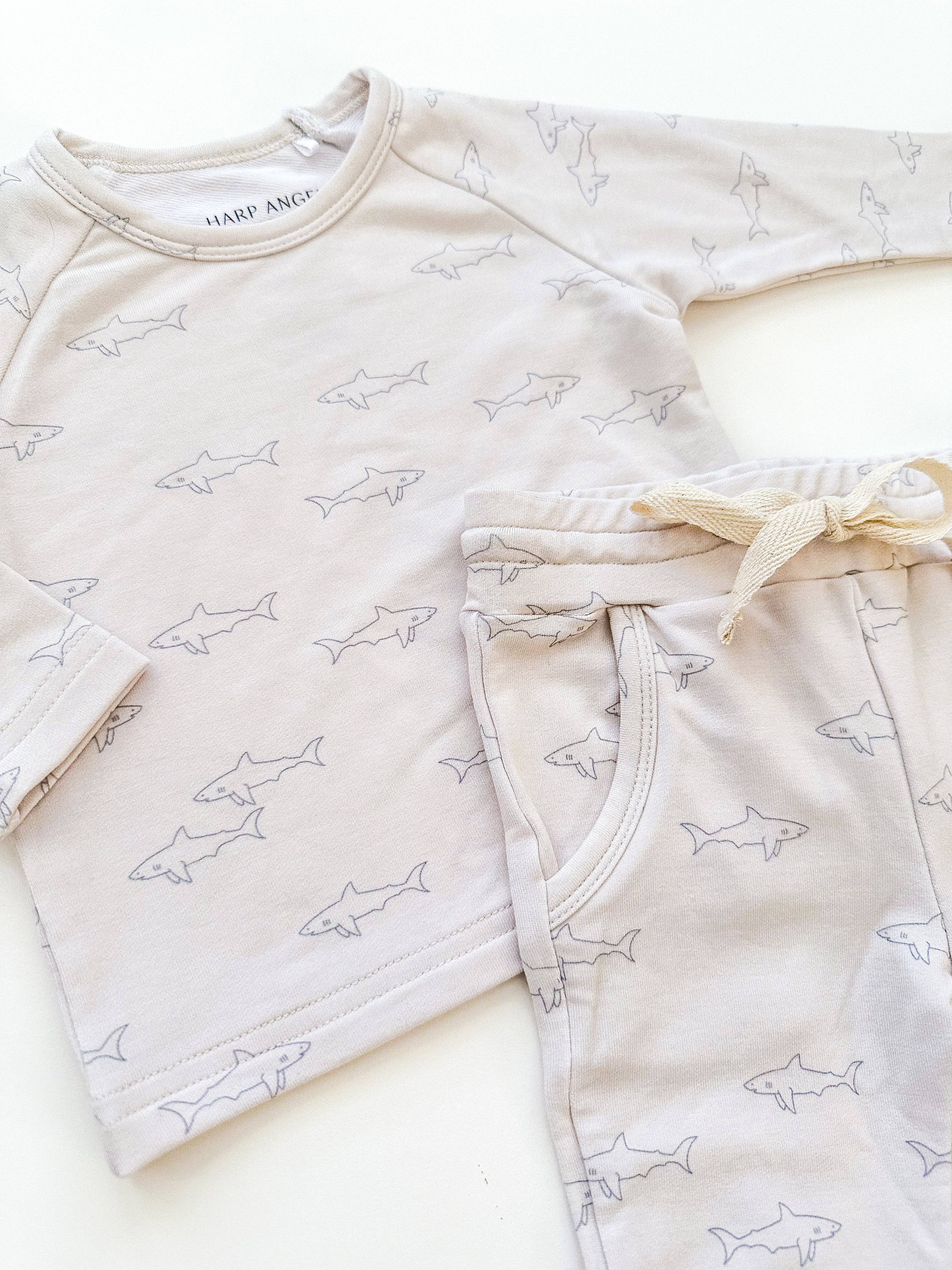 Bamboo Jogger Set - Sharks