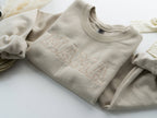 Mama Embroidered Sweatshirt—Sand