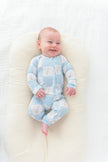 Goose Checker Zipper Romper
