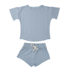 Santorini Summer Waffle Toddler Top & Bottom Set