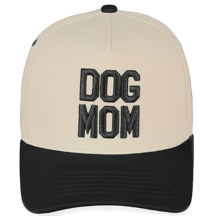 C.C DOG MOM Embroidered Two Tone Trucker Cap