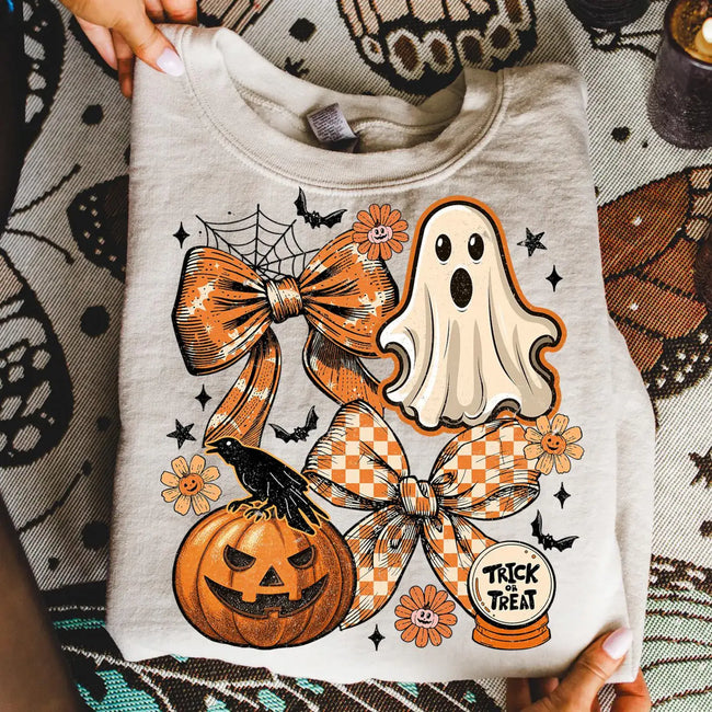 Vintage Halloween Bow Tee