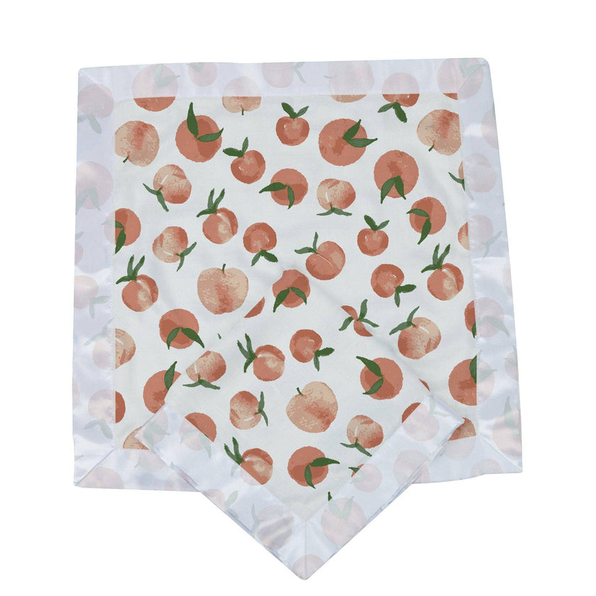 Carnelian Peaches Muslin Security Baby Blankie