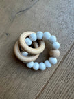 Ring Teether- Gray Marble