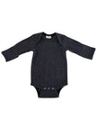 Charcoal Speckle Long Sleeve Bodysuit