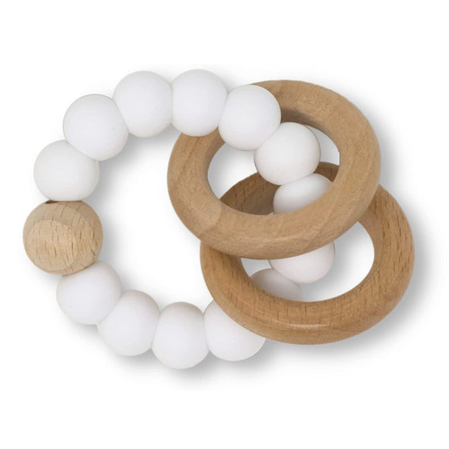 Ring Teether- White