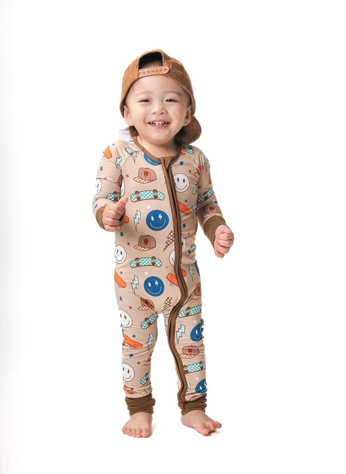 Sk8er Boy Bamboo Pajamas Rompers