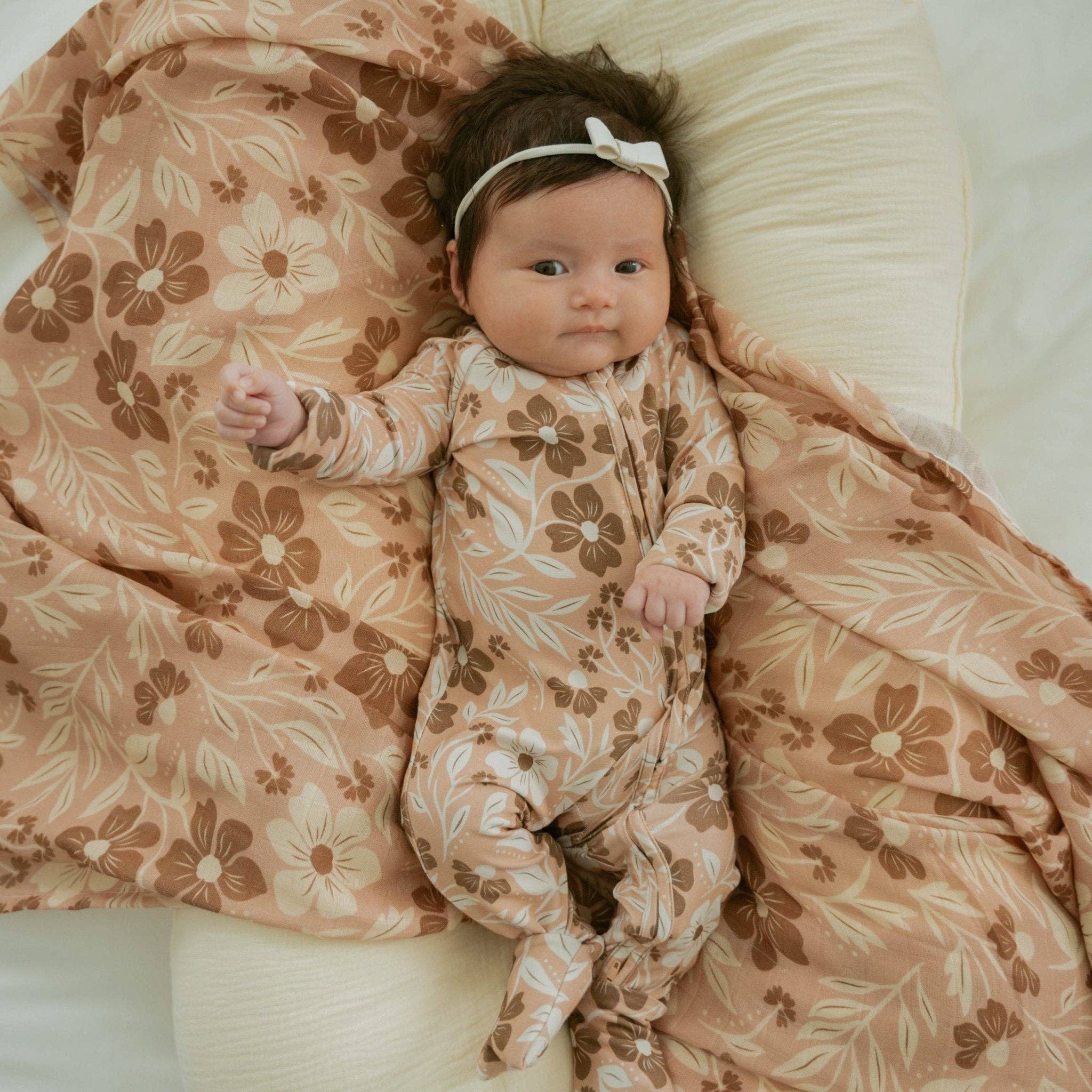 Dust & Petal Zipper Romper