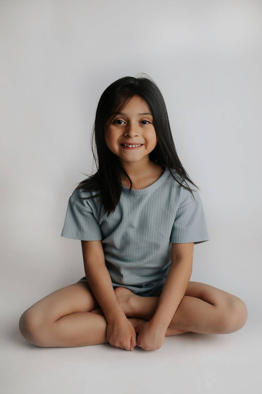 Santorini Summer Waffle Toddler Top & Bottom Set