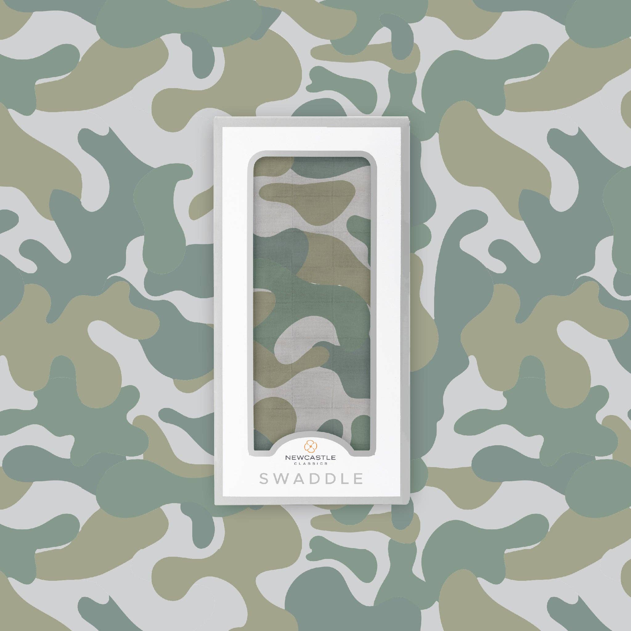 Hunter's Camo Muslin Swaddle