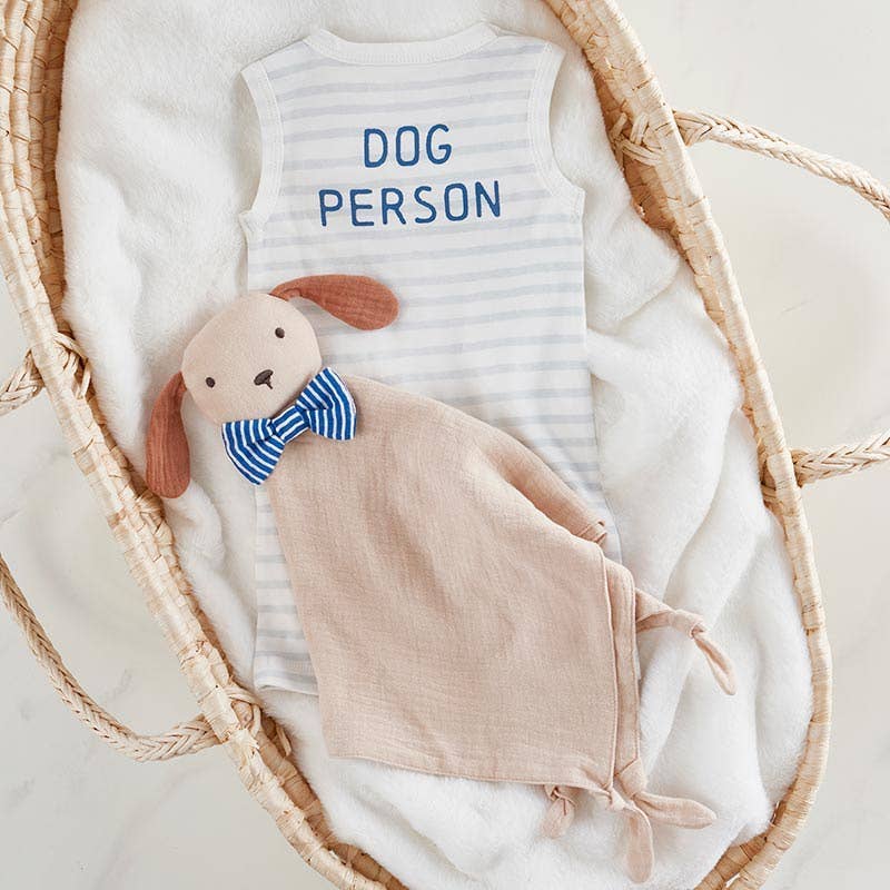 Dog Person Striped Romper
