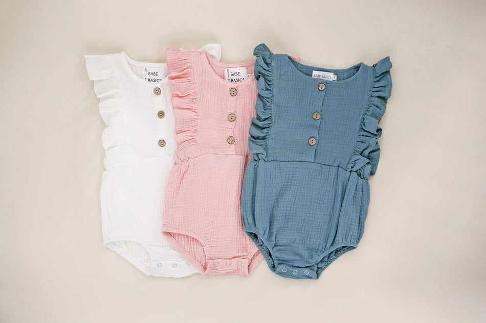 Seafoam Baby Romper