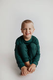 Ribbed Forest Green Jammies Kids Pjs & Lougewear