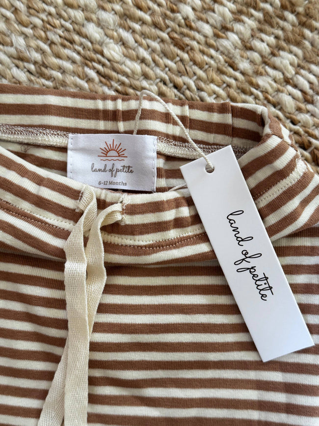 Unisex Drawstring Stripe Pants