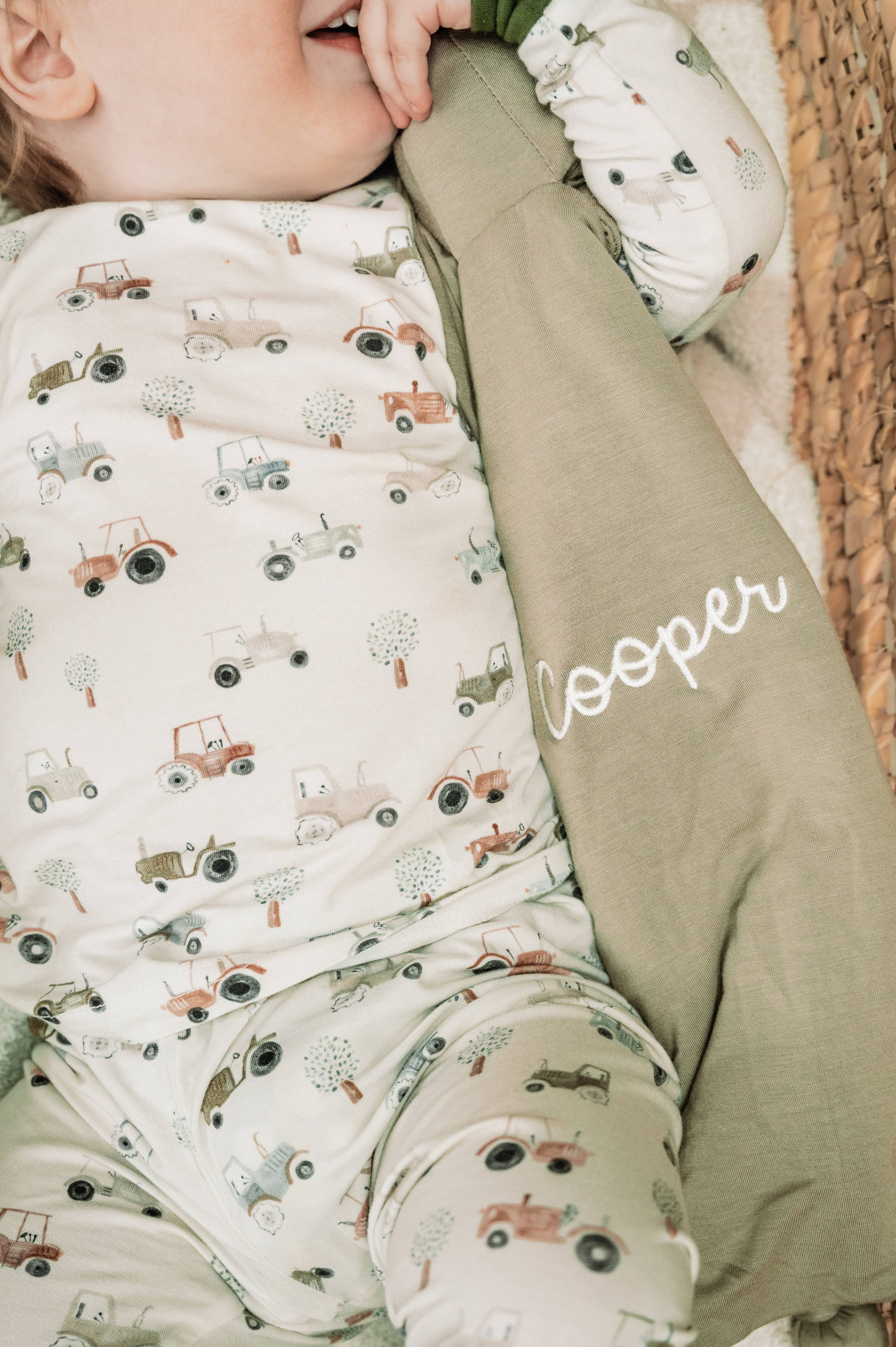 Tiny Tractors Bamboo Jammies