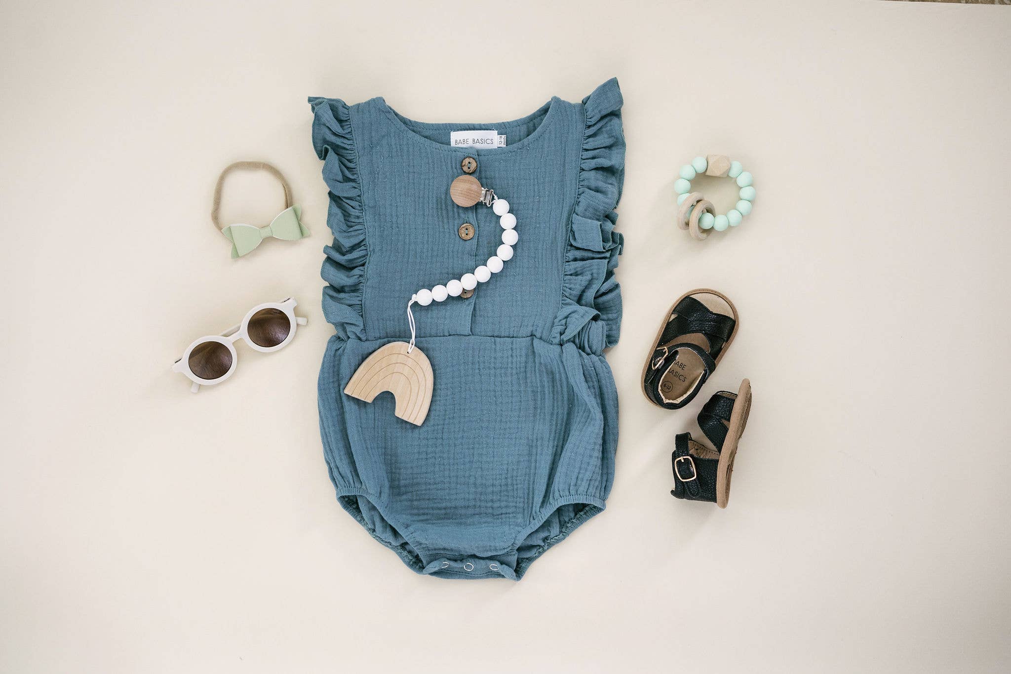 Seafoam Baby Romper