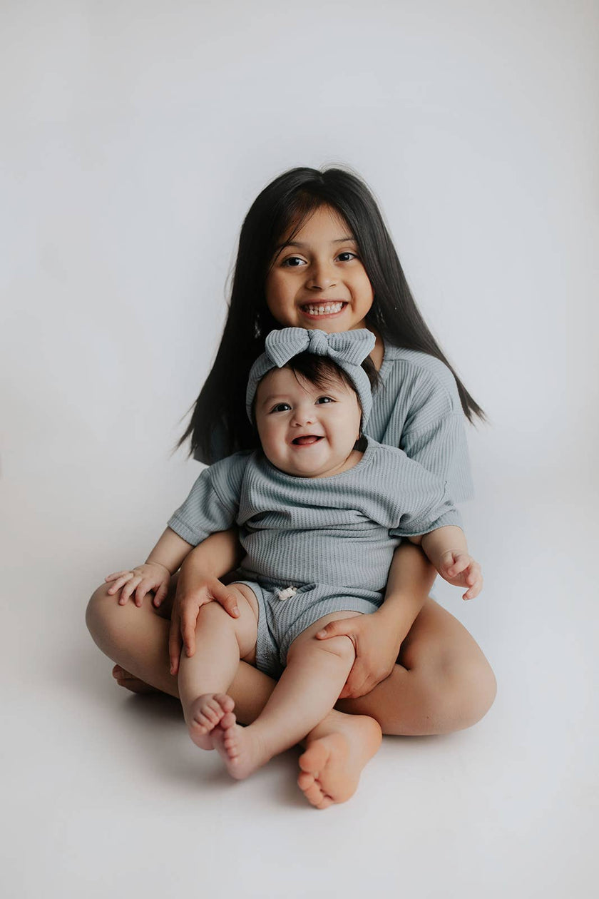 Santorini Summer Waffle Toddler Top & Bottom Set