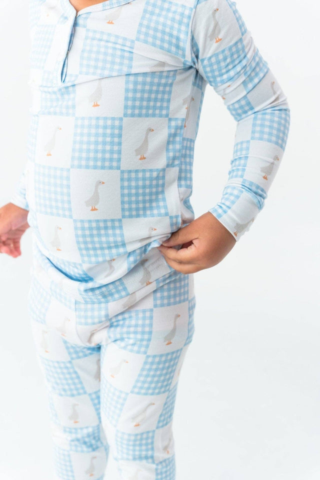 Goose Checker Jammie Set