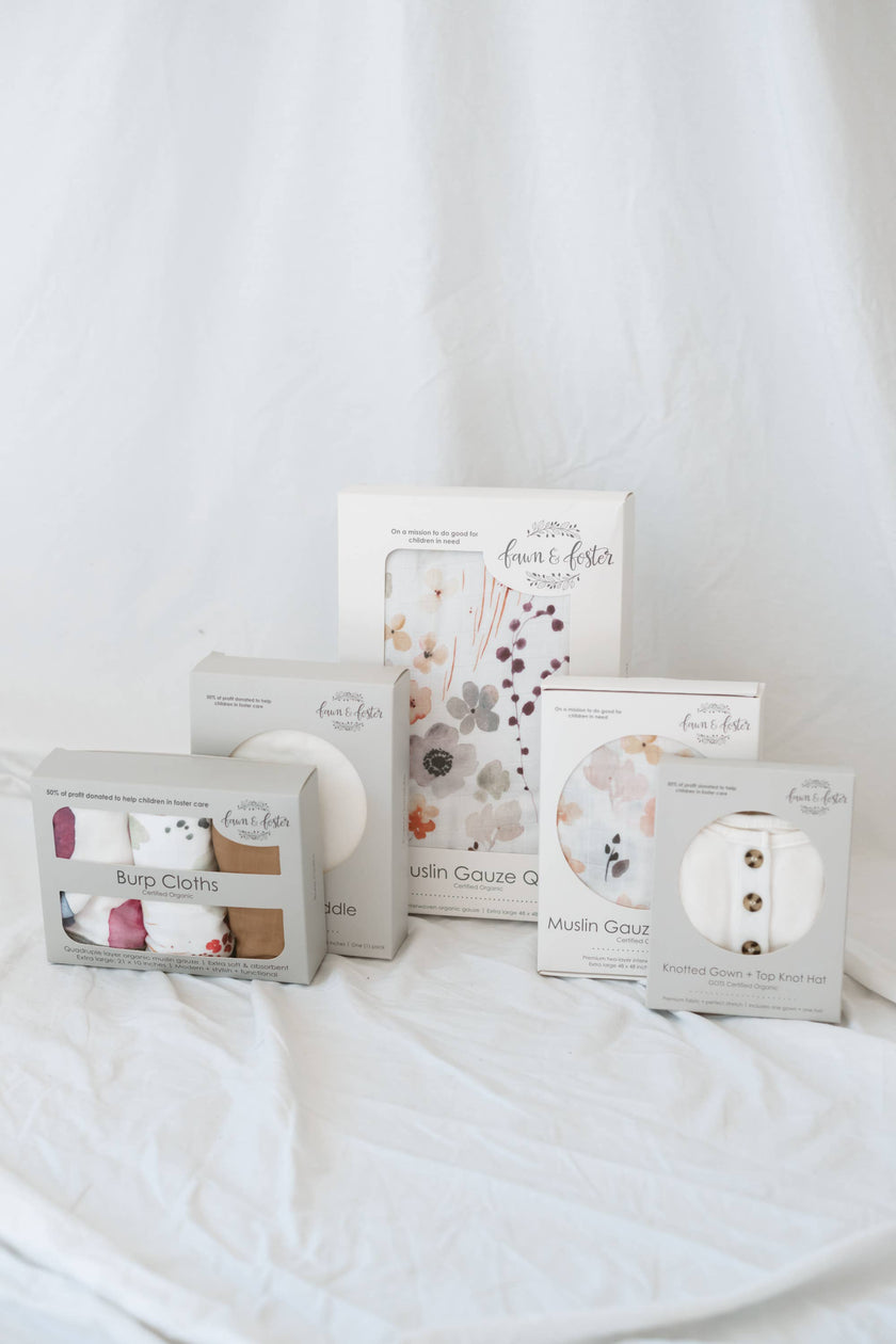 Organic Premium Oversized Absorbent Burp Cloths Haven