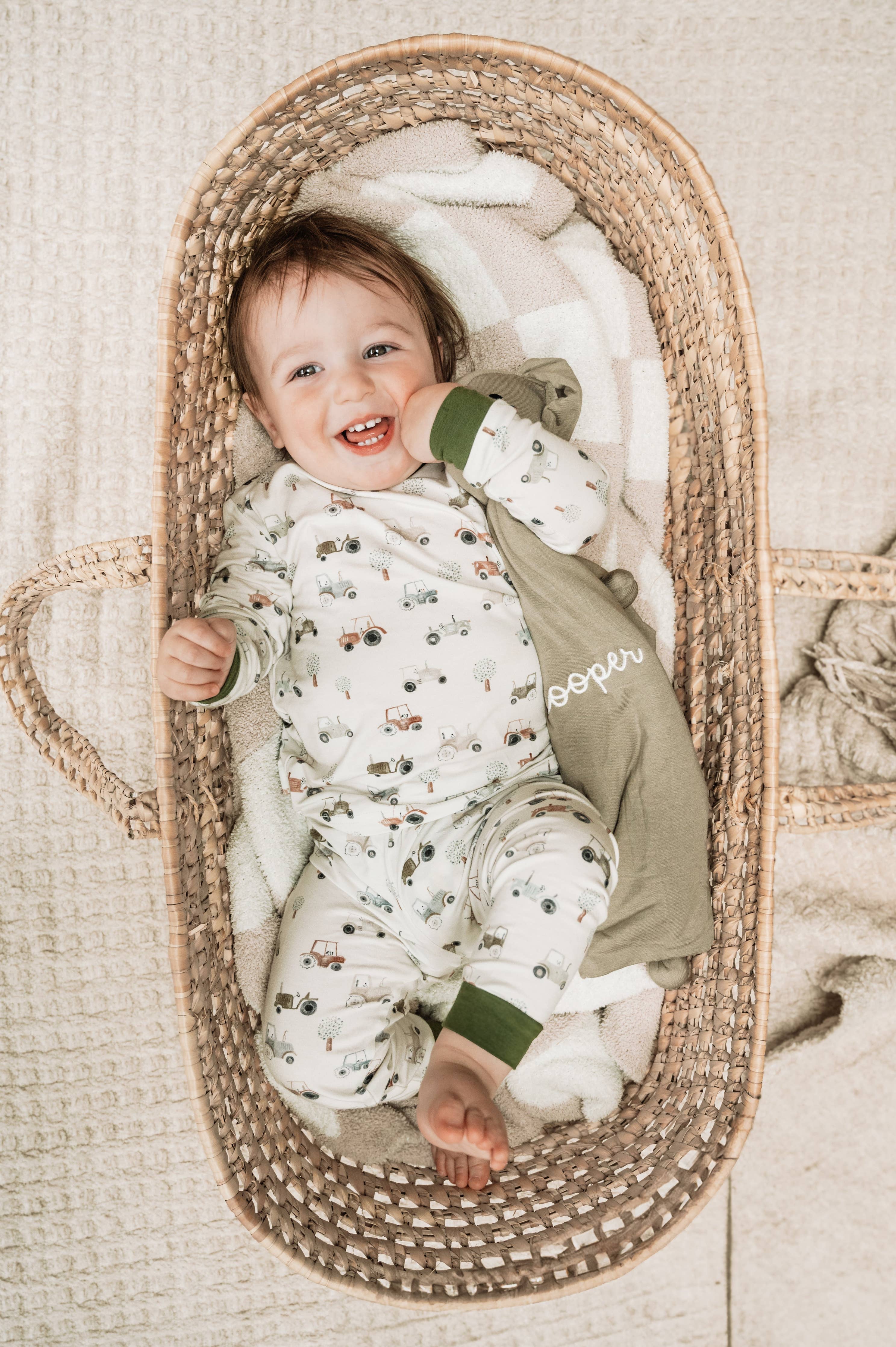 Tiny Tractors Bamboo Jammies