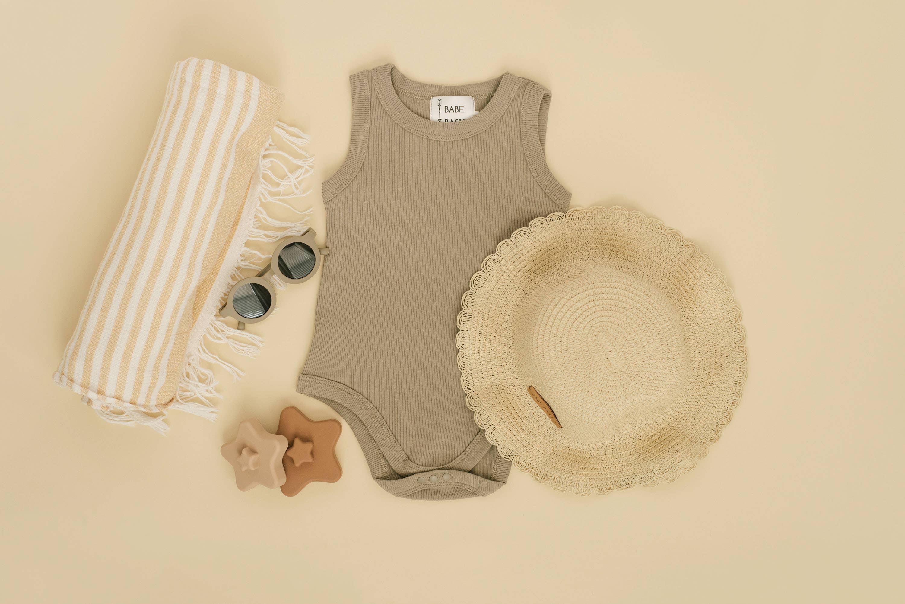 Ribbed Summer Baby Romper