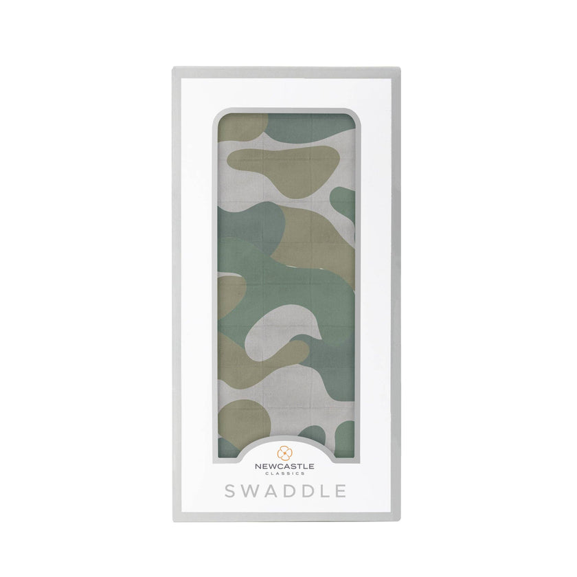 Hunter's Camo Muslin Swaddle