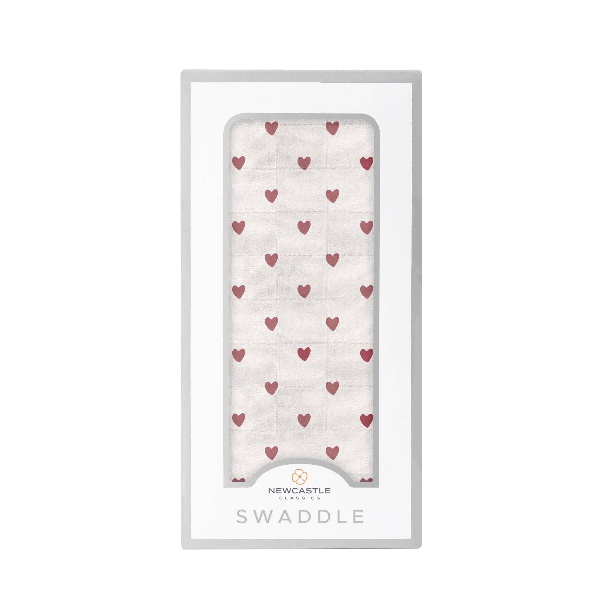 Two Hearts Muslin Swaddle