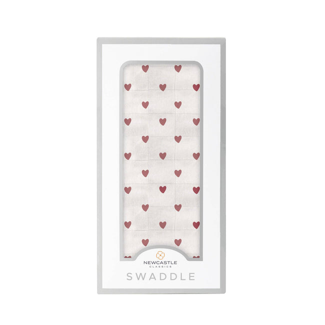 Two Hearts Muslin Swaddle