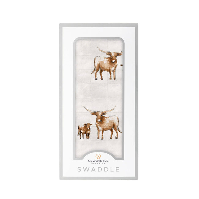 Longhorn Muslin Swaddle