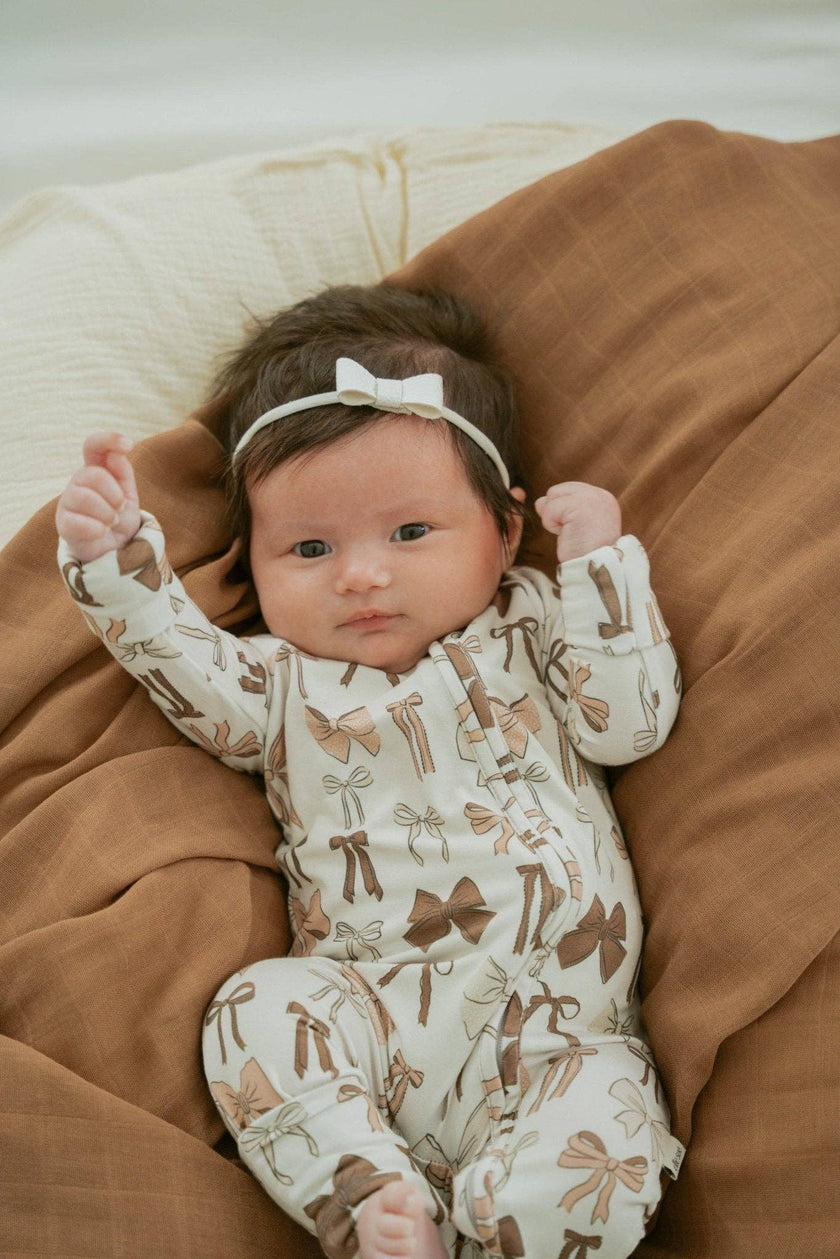 Bows Zipper Romper