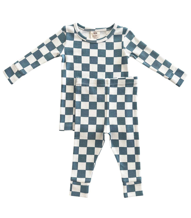 Blueberry Muffin Checkerboard Organic 2-Piece Set