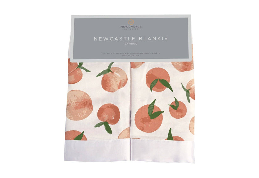 Carnelian Peaches Muslin Security Baby Blankie
